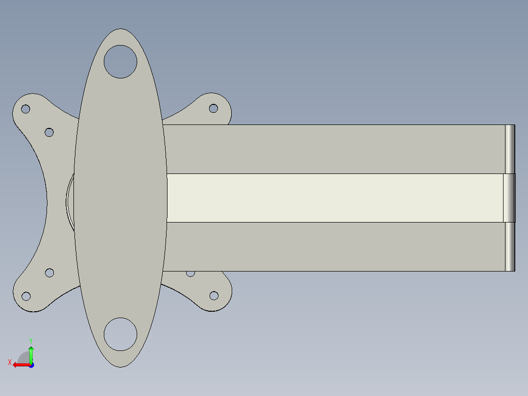 触摸屏装配总后视图