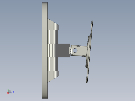触摸屏装配总左视缩略图