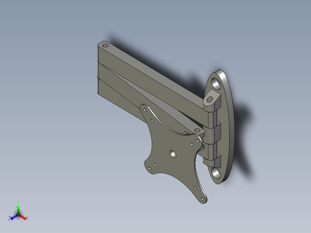 触摸屏装配总正等轴测图