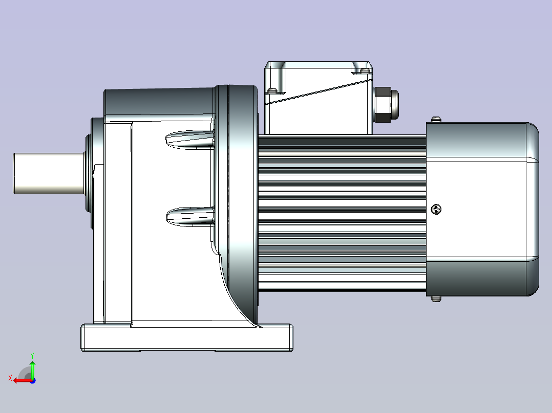 JSCC变频减速电机 f370h03-U后视图