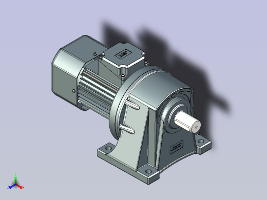 JSCC变频减速电机 f370h03-U正等轴测缩略图