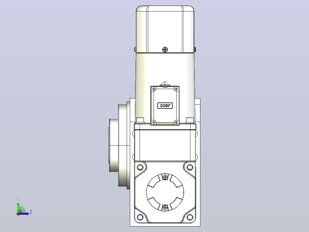 鑫松凸轮分割器80DT-T-200W组装图左视图