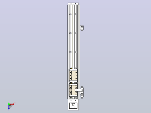 KK60-500A2-F0 模组 标准A2双滑座 KK60-A2-F0 替换上银俯视缩略图