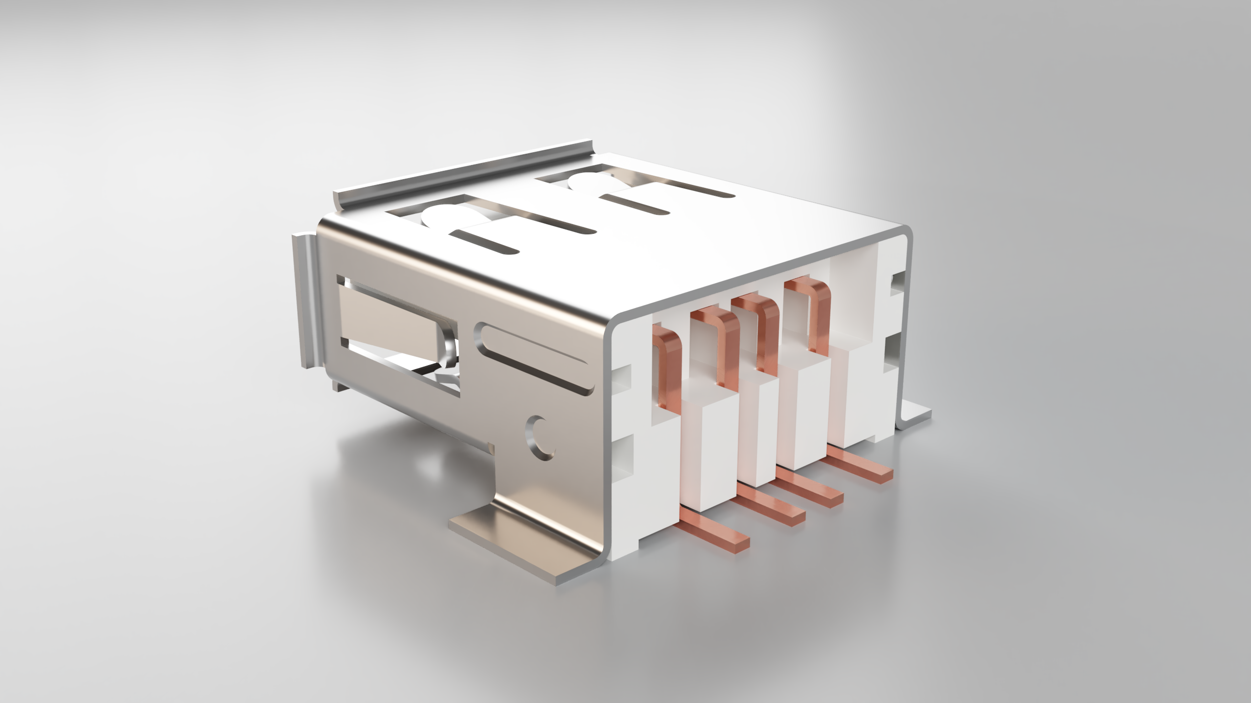 USB 用于焊接在 PCB 板顶部