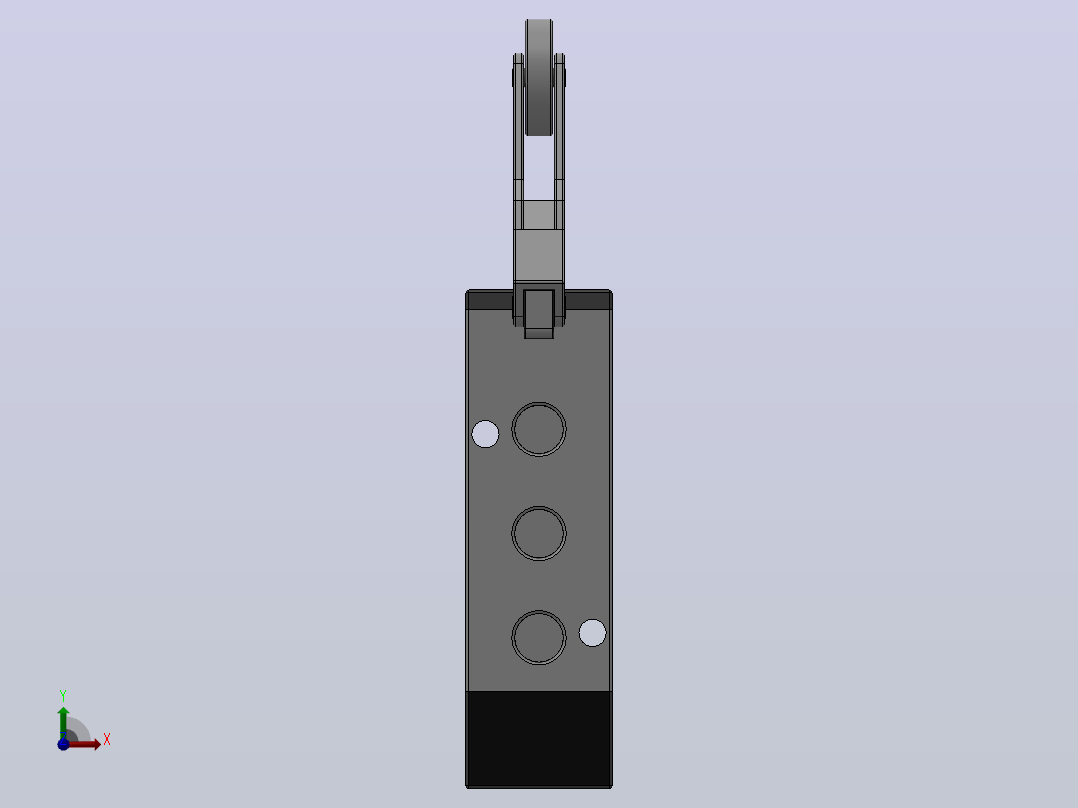 C系列机控换向阀Q23C1C-L3[Q25C3C-L3]前视图