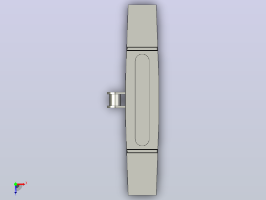 1873BFH-K800-DB-AZ1-C1扣链式防滑带挡板螺旋链板（带轴承）俯视缩略图