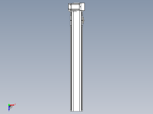 皮带直线轴半封闭可选导轨TPA-HNB-105D-90-L650-LU-Y-P20-N3俯视缩略图