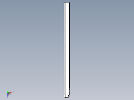 皮带直线轴半封闭可选导轨TPA-HNB-202D-140-L2700-LP-C-P75-N3俯视缩略图
