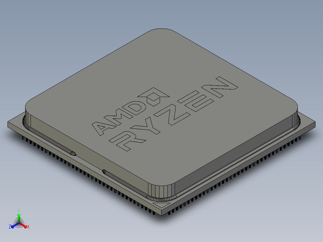 AMD Ryzen CPU主视图