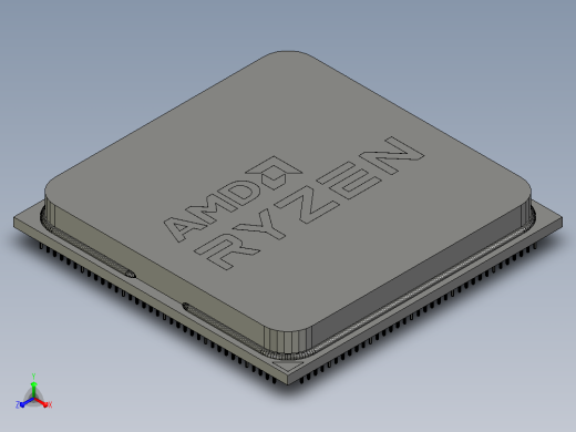 AMD Ryzen CPU正等轴测缩略图