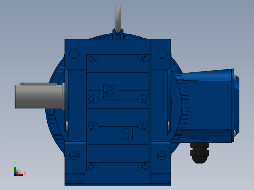 K57底脚轴伸式安装螺旋锥齿轮减速机K57-Y2.2-4P-24.05-M1-0°-A前视缩略图