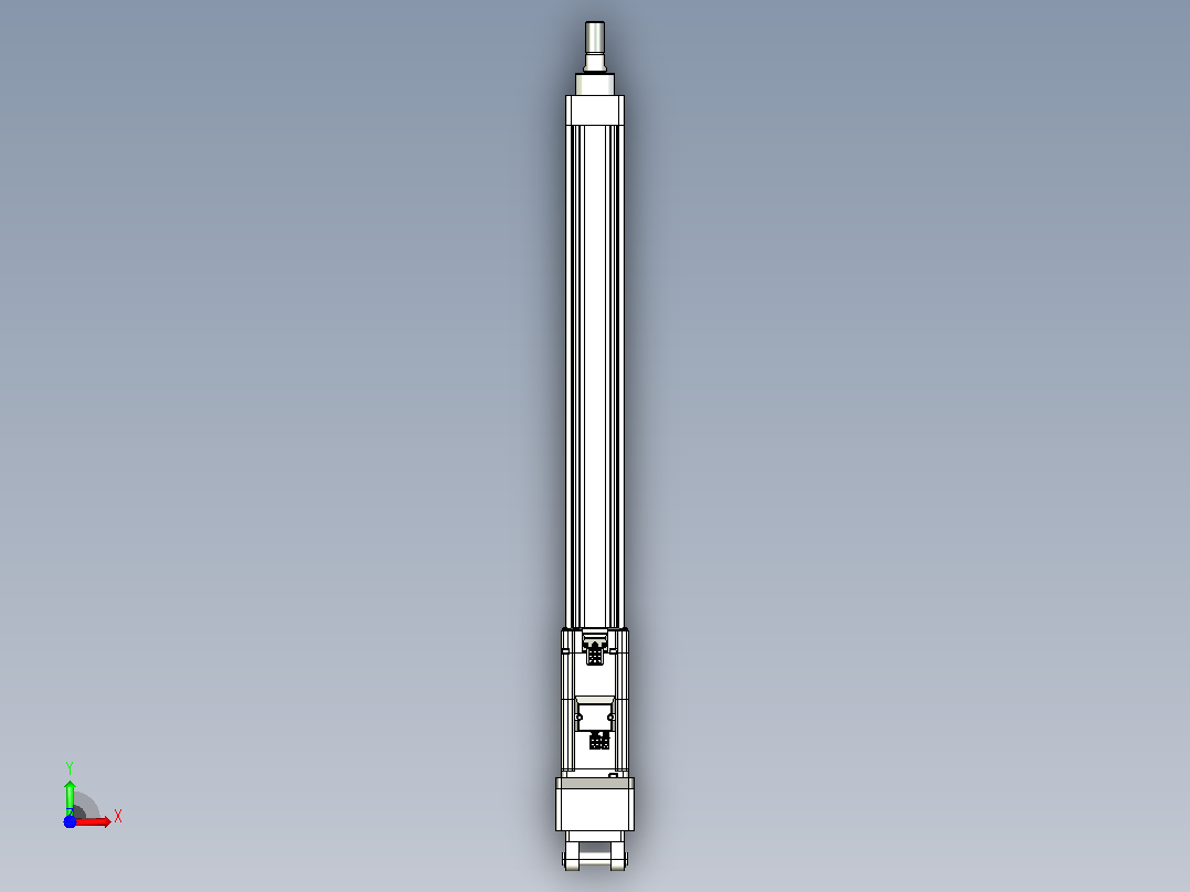 轻载电动缸TPA-ESR40-1210C-L450-MR-CB-W-P40-C3前视图