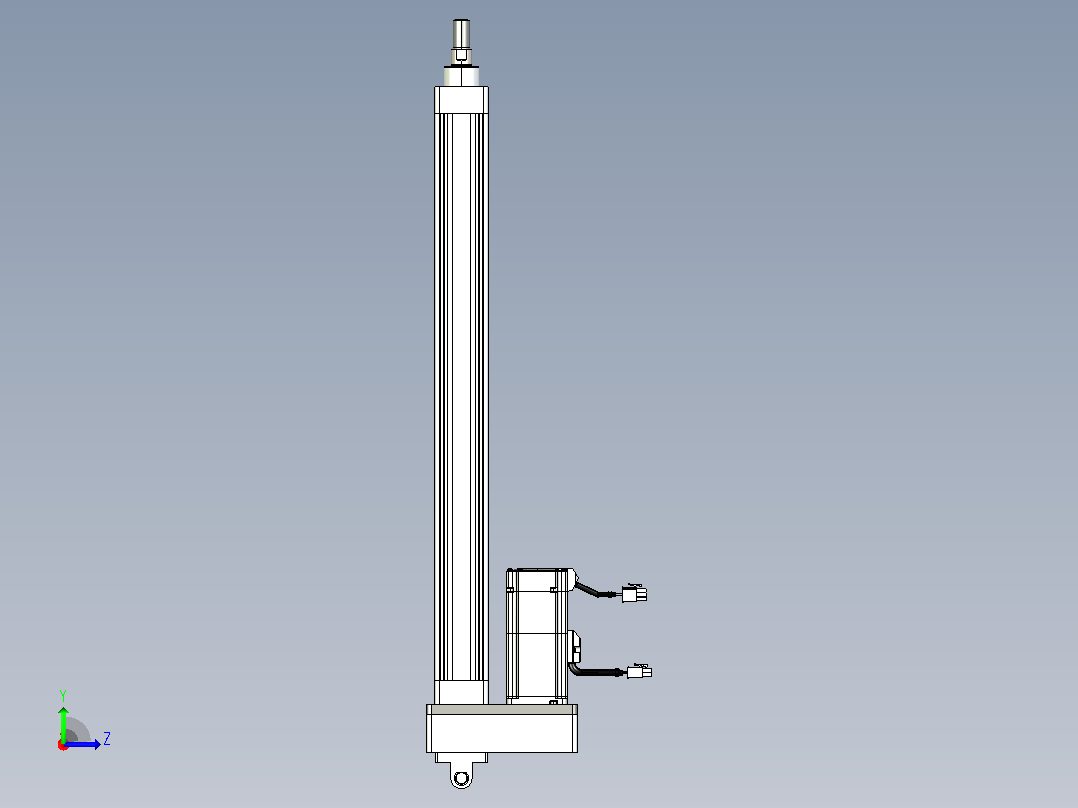 轻载电动缸TPA-ESR40-1210C-L450-MR-CB-W-P40-C3左视图