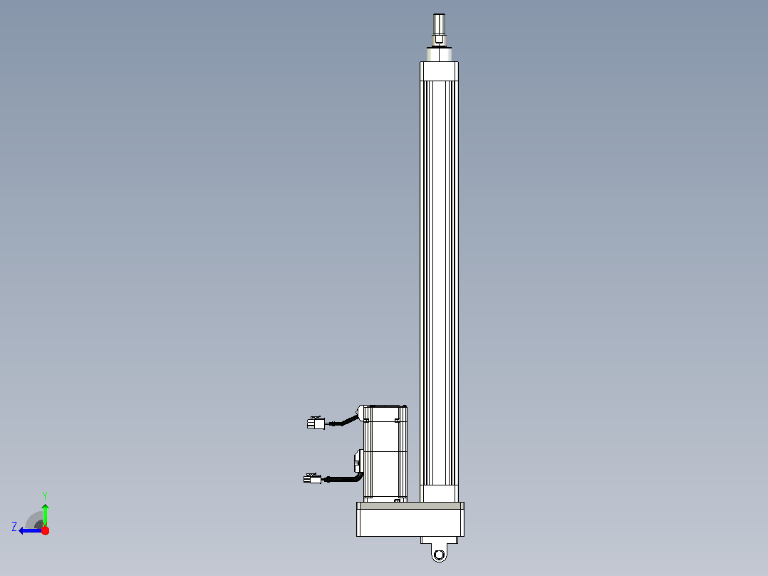轻载电动缸TPA-ESR40-1210C-L450-MR-CB-W-P40-C3右视图