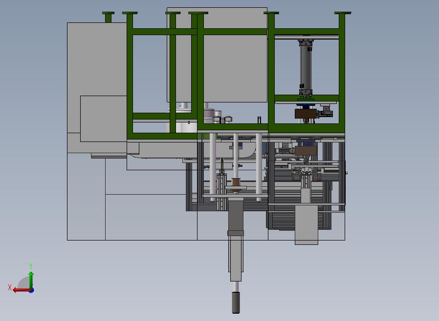 马达电机自动组装线后视图