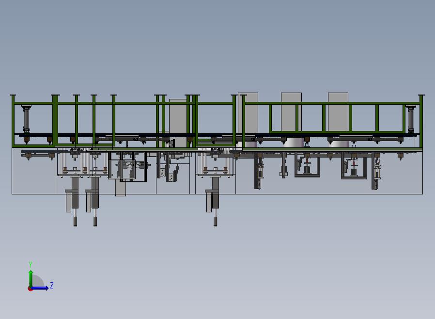 马达电机自动组装线左视图