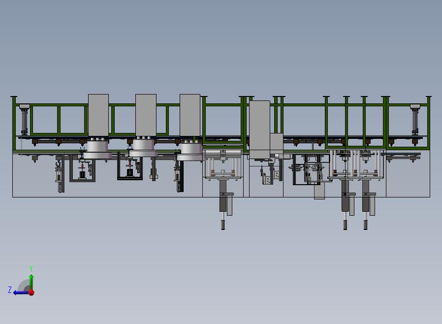 马达电机自动组装线右视图