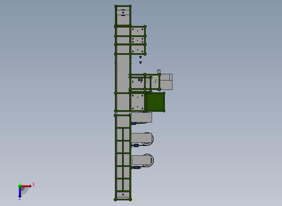 马达电机自动组装线俯视图