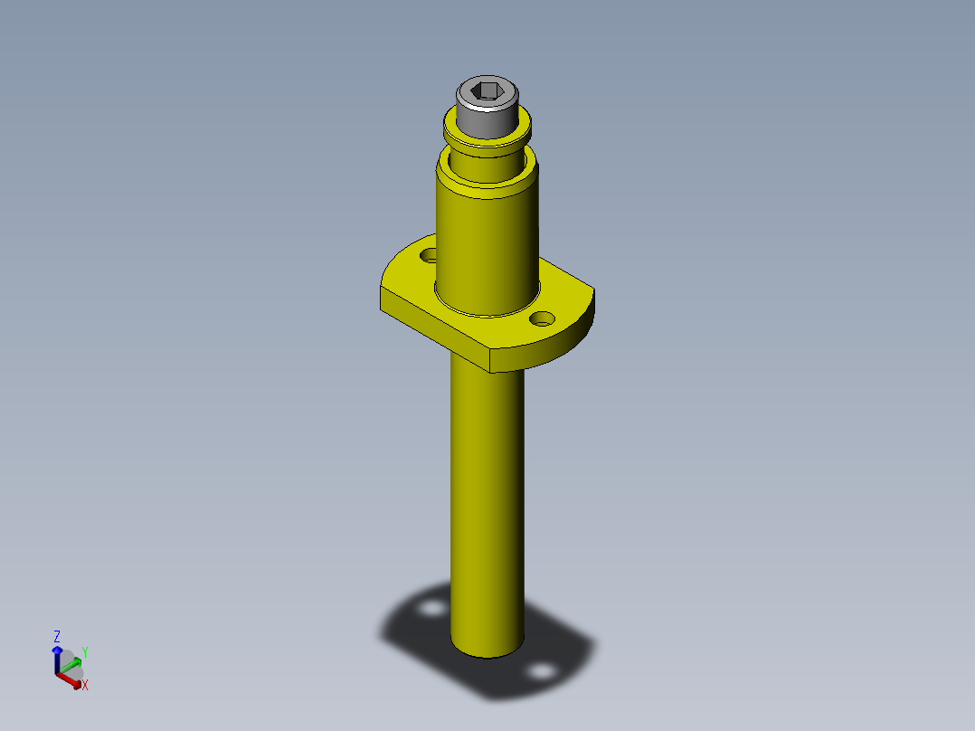 表面检查夹具正等轴测图