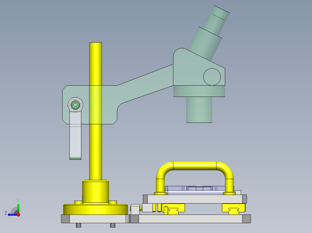 滑动位置分度机构右视图