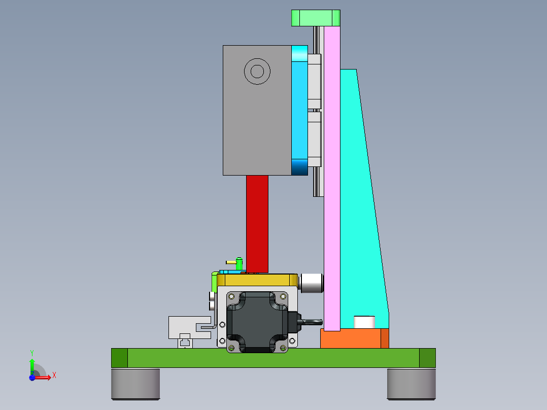激光镭射检测设备sw17可编辑前视图
