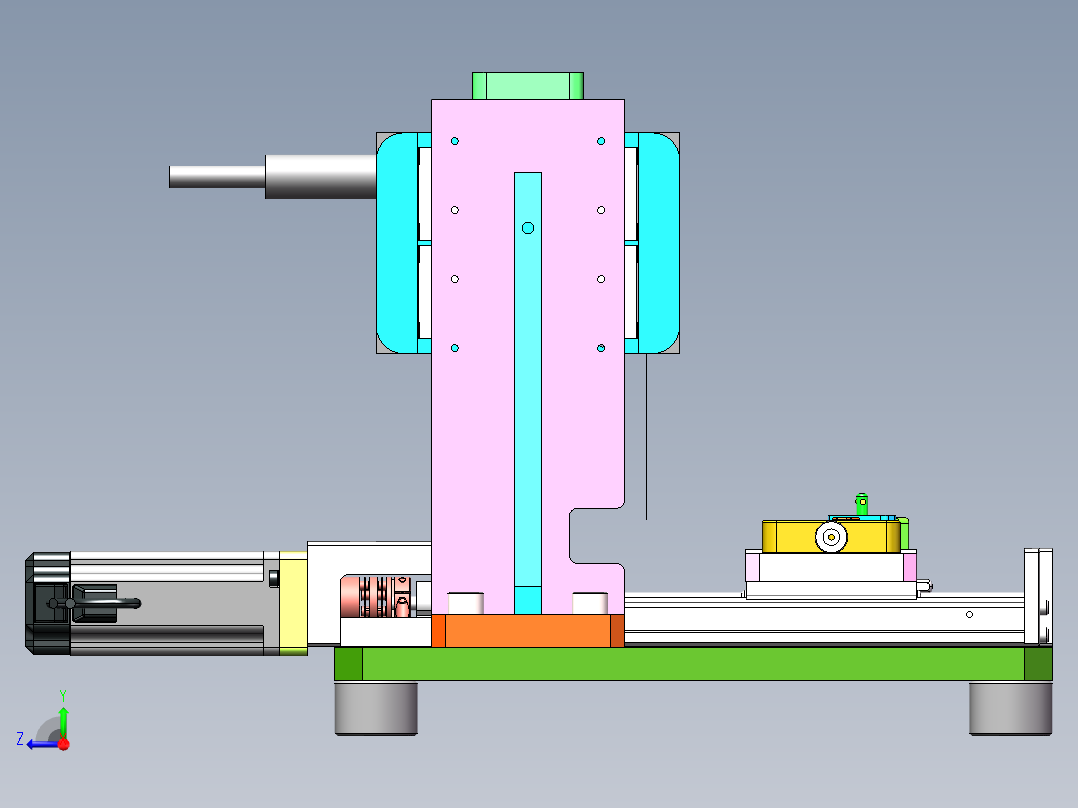 激光镭射检测设备sw17可编辑右视图