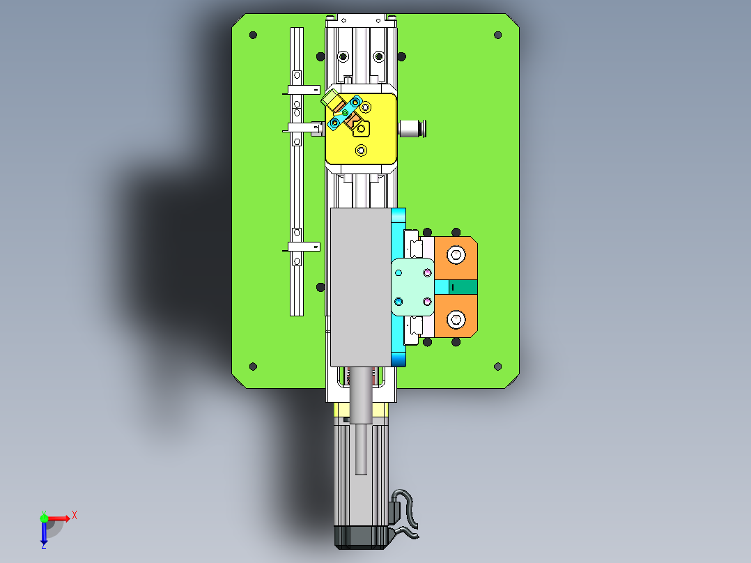 激光镭射检测设备sw17可编辑俯视图