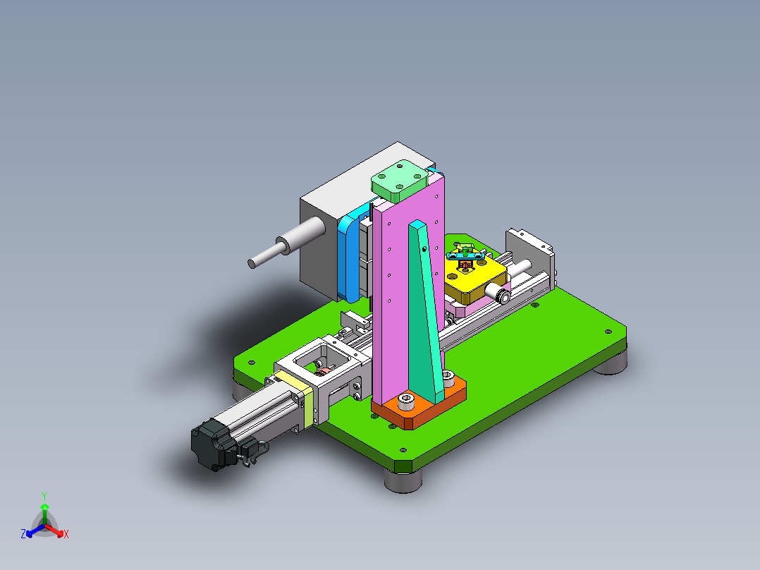 激光镭射检测设备sw17可编辑正等轴测图