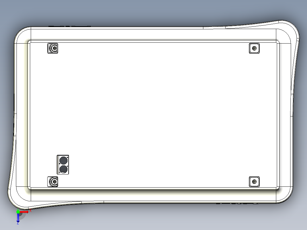 服务型agv机器人agv小车3D模型图AGV图纸俯视图
