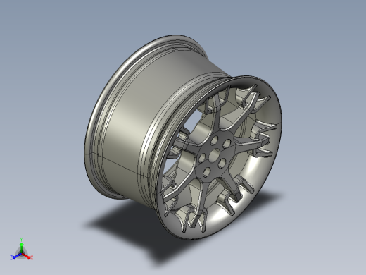玛莎拉蒂轮毂3D模型（2）