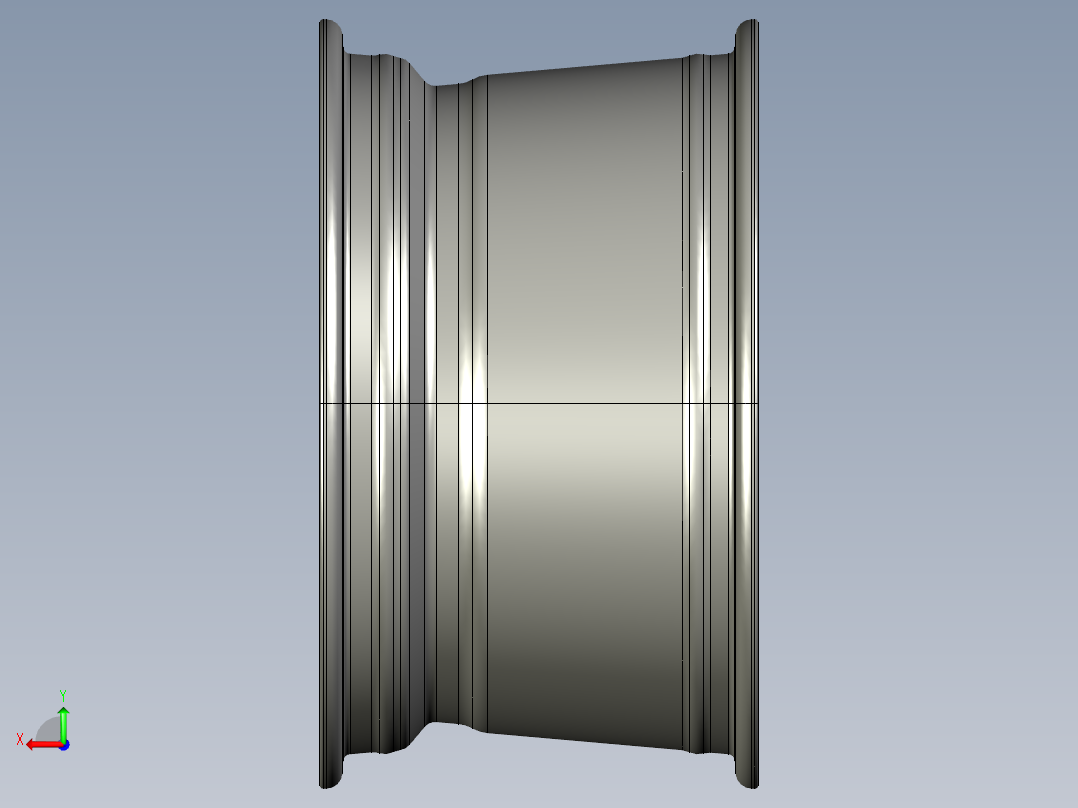 玛莎拉蒂轮毂3D模型（2）后视图
