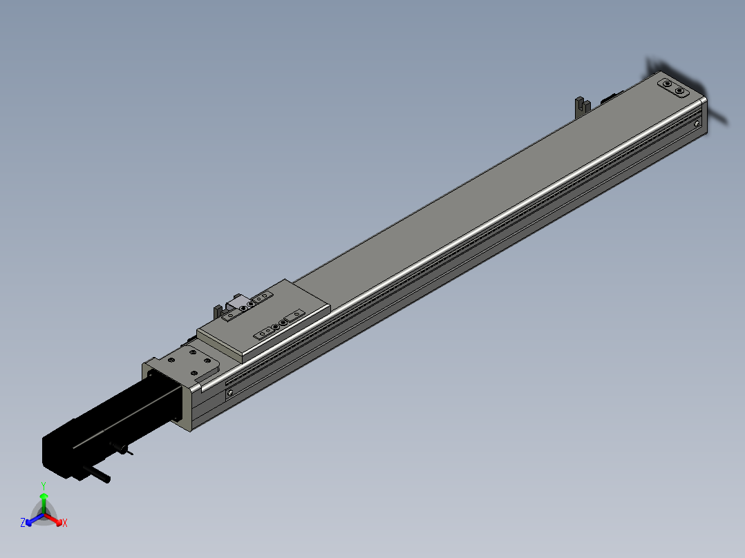 Toyo东佑达直线模组-ECH6-450-BC+煞車-反正等轴测图