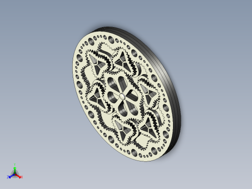 异形行星齿轮拼装结构3D图纸 多种格式