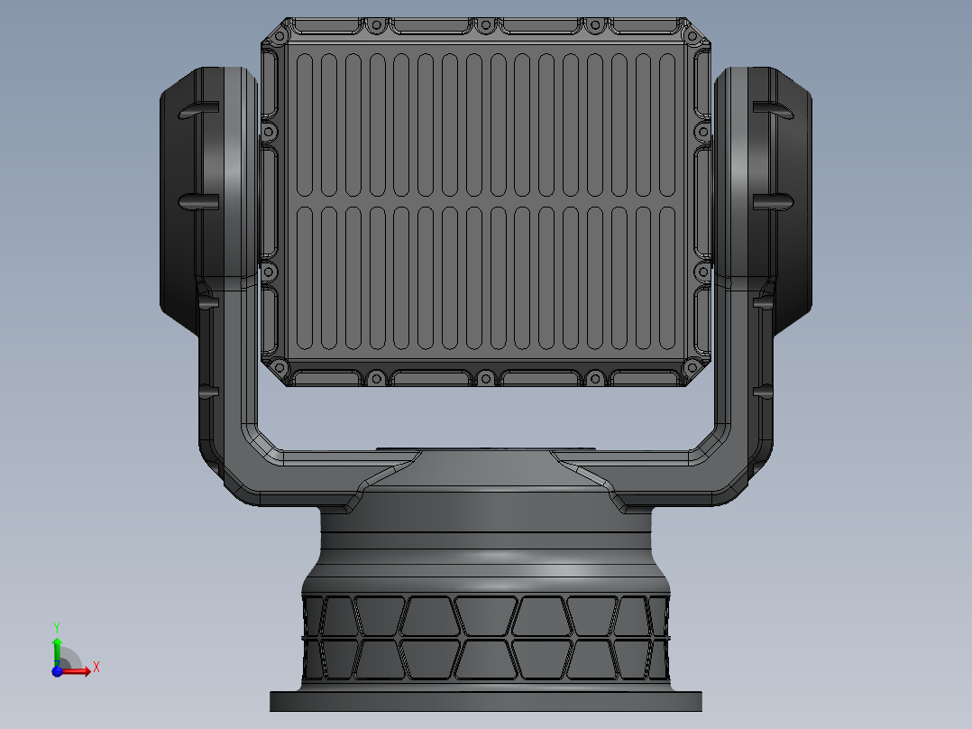 测量光电转台前视图