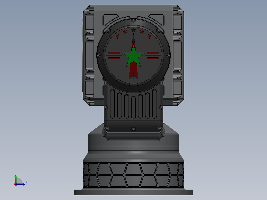 测量光电转台左视图