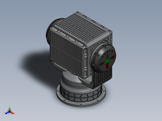测量光电转台正等轴测缩略图