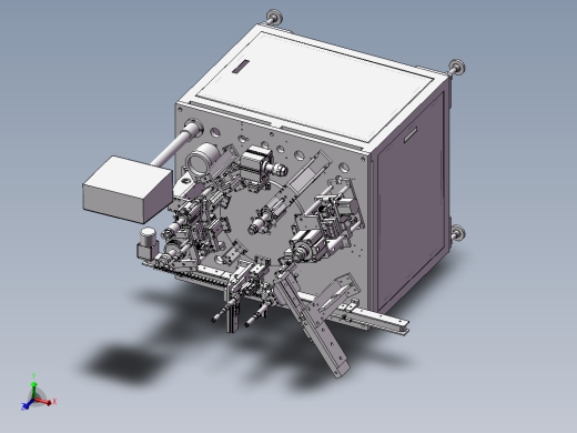 微型马达转子绝缘片组装机 自动化设备3D图纸3D模型