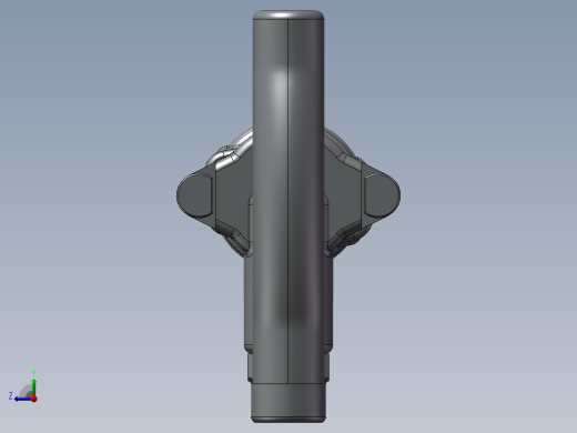 风镐 气锤3D模型右视缩略图