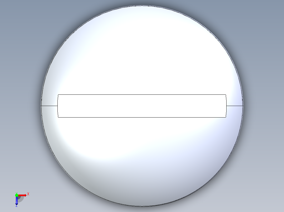 紧固件-IGES 0.3125 Truss Slot Bolt俯视图