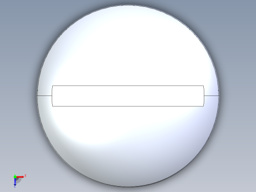 紧固件-IGES 0.3125 Truss Slot Bolt俯视缩略图