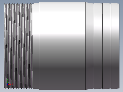 水管接头-直通 DN100前视缩略图