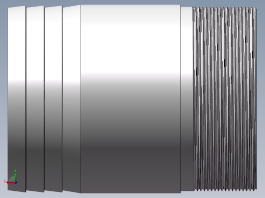 水管接头-直通 DN100后视缩略图