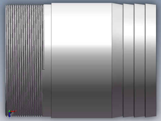 水管接头-直通 DN100俯视缩略图