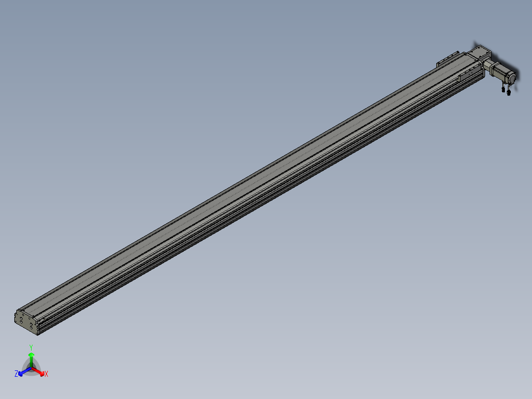 东锦同步带传动-直线滑台模组DH170B-L150-S2950-BL-P400W-C3主视图