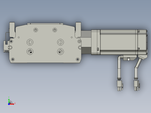 东锦同步带传动-直线滑台模组DH170B-L150-S2950-BL-P400W-C3前视缩略图