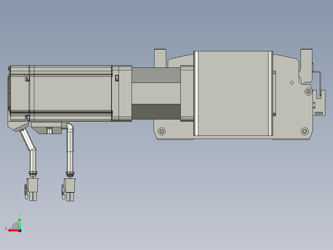 东锦同步带传动-直线滑台模组DH170B-L150-S2950-BL-P400W-C3后视图