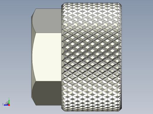 滚花螺母-M8 Knurled Nut右视缩略图
