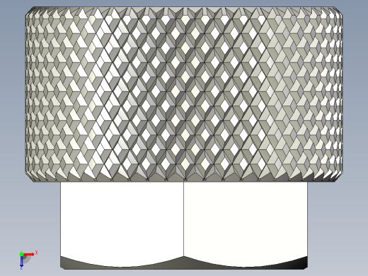 滚花螺母-M8 Knurled Nut俯视缩略图
