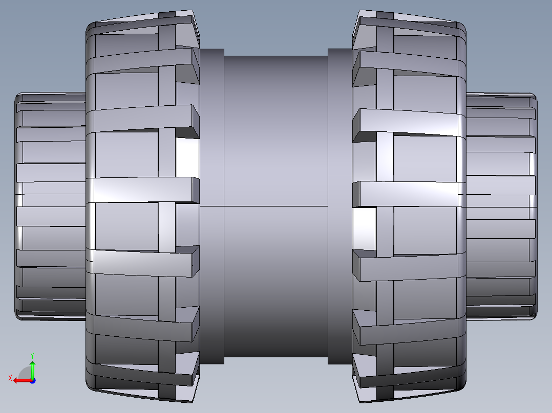 13SSENV 女性结束EasyFit弹簧止回阀、NPT螺纹后视图