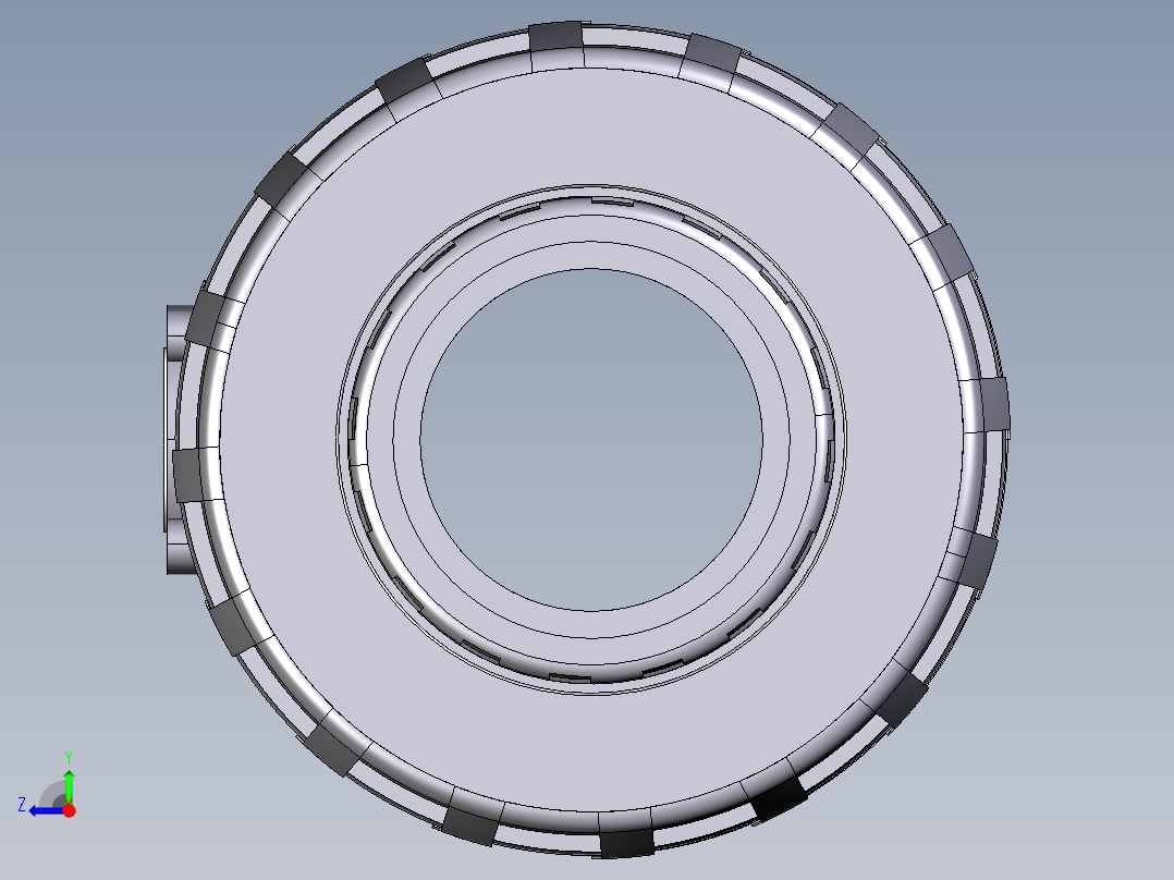 13SSENV 女性结束EasyFit弹簧止回阀、NPT螺纹右视图